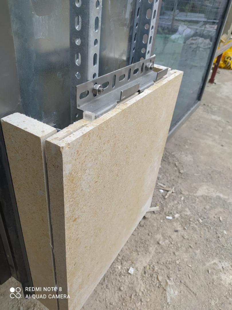 resim 7-3- doğal taş granit çelik konstrüksiyon kanallı